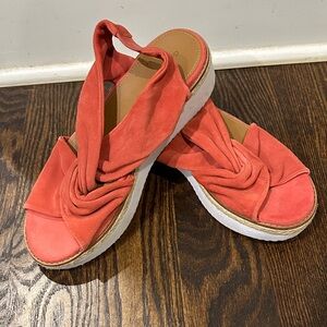 Caslon Red Knotted Platform Sandals
